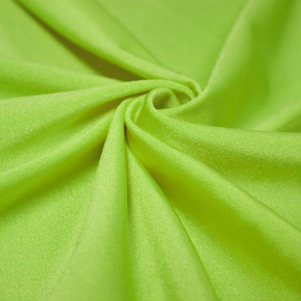 Neon Lime Shiny Nylon Spandex