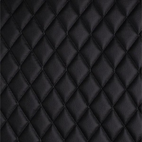 Black Grain Texture Quilted Vinyl Fabrics