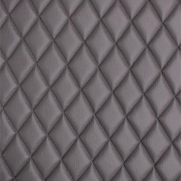 Gray Grain Texture Quilted Vinyl Fabrics