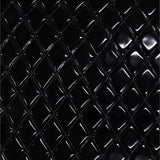 Black Glossy Quilted Vinyl Fabrics