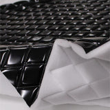 Black Matte Dull Quilted Vinyl Fabrics