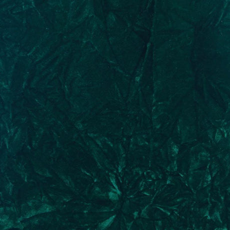 Emerald Flocking Crushed Velvet Fabric / 50 Yards Roll