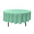 90" Mint Polyester Round Tablecloth