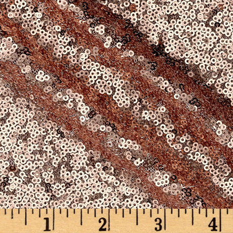 Blush Mini Glitz Sequin Mesh Fabric