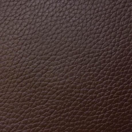 Brown 1.0 mm Thickness Textured PVC Faux Leather Vinyl Fabric / 40 Yards Roll