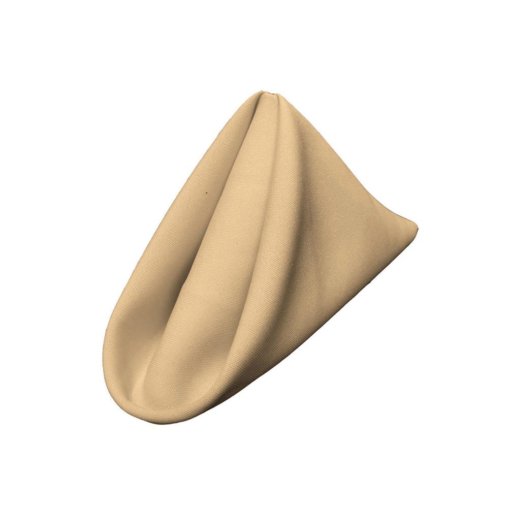 (12 / Pack) Khaki 18" Polyester Napkin