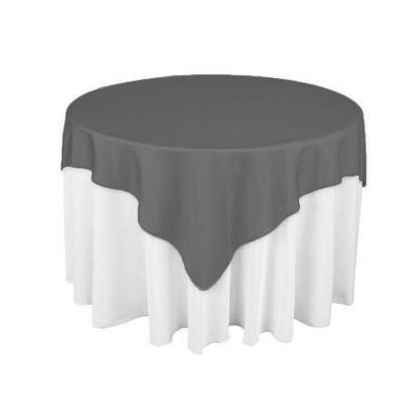 Charcoal Gray Overlay Tablecloth 60" x 60"