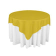 Gold Square Polyester Overlay Tablecloth 72" x 72"