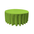 Lime 100% Polyester Round Tablecloth 108"