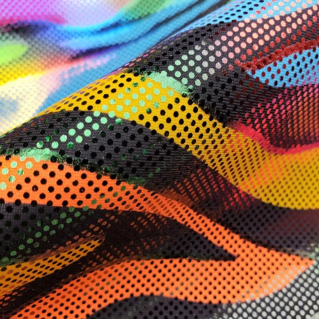 Neon Colors Animal Print Nylon Spandex Fabric