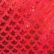 Red Fancy Mermaid Gradient Mermaid Fish Scale