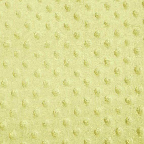 Banana Minky Dimple Dot Fabric