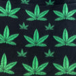 Marijuana Anti Pill Print Fleece Fabric