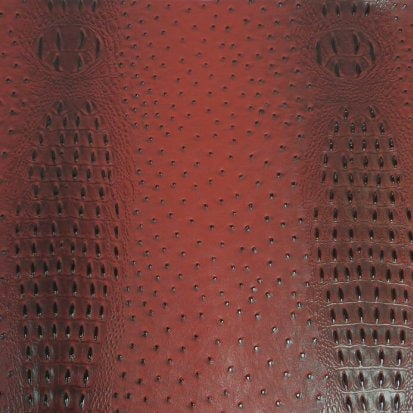 Deadpool Red Mutant Ostrich Gator Embossed Vinyl Fabric