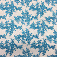 Turquoise Forbidden Primrose Floral Mesh Lace Fabric