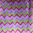 Green Print Chevron Anti Pill Fleece Fabric