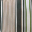 Green Multi Stripe Canvas Waterproof Outdoor Fabric