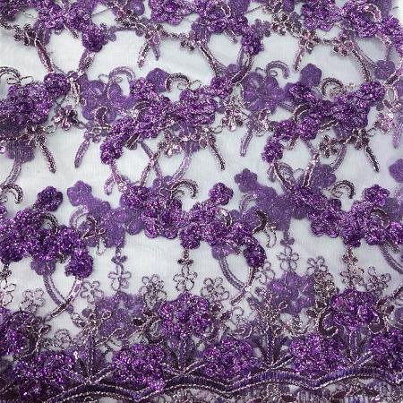 PURPLE Emperor's Lace Fabric