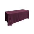 Eggplant 100% Polyester Rectangular Tablecloth 90" x 132"