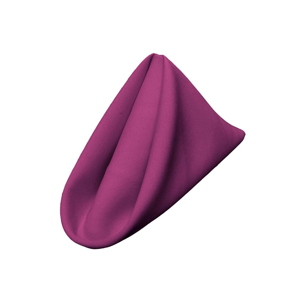 (12 / Pack) Magenta 18" Polyester Napkin