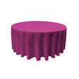 Magenta 100% Polyester Round Tablecloth 108"