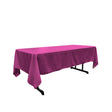 Magenta 100% Polyester Rectangular Tablecloth 60 x 108"